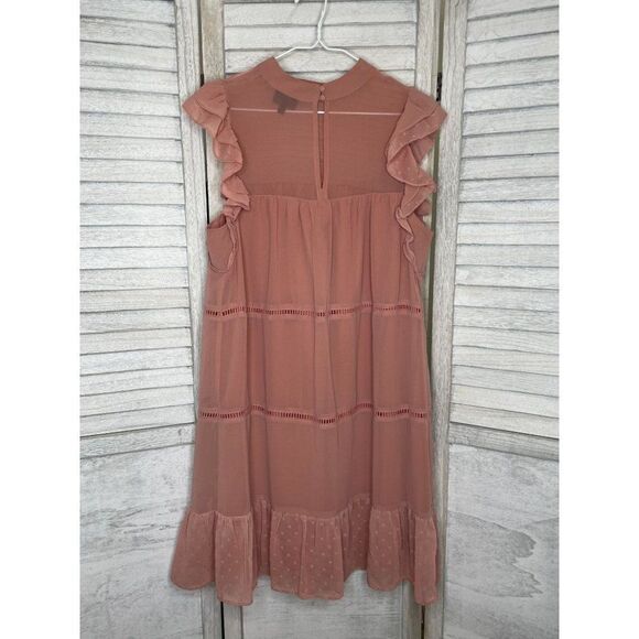 WHO WHAT WEAR Ruffle Prairie Dress Size M NWOT - Picture 2 of 6